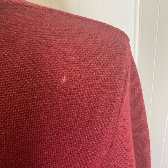 VTG 90s Liz Claiborne Performance Womens XL Red Pullover 1/4 Zip Thermal Jacket - Picture 9 of 14